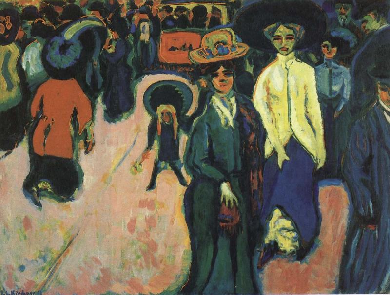Ernst Ludwig Kirchner Street, Dresden oil painting picture